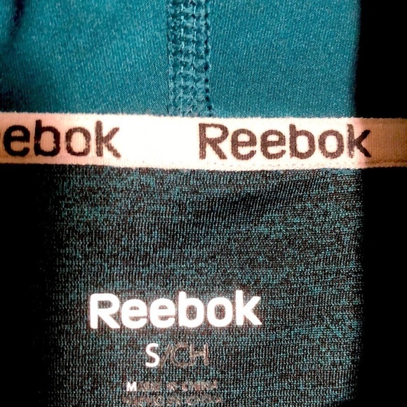 REEBOK exercise shirt, teal color, size Small - Picture 3 of 5